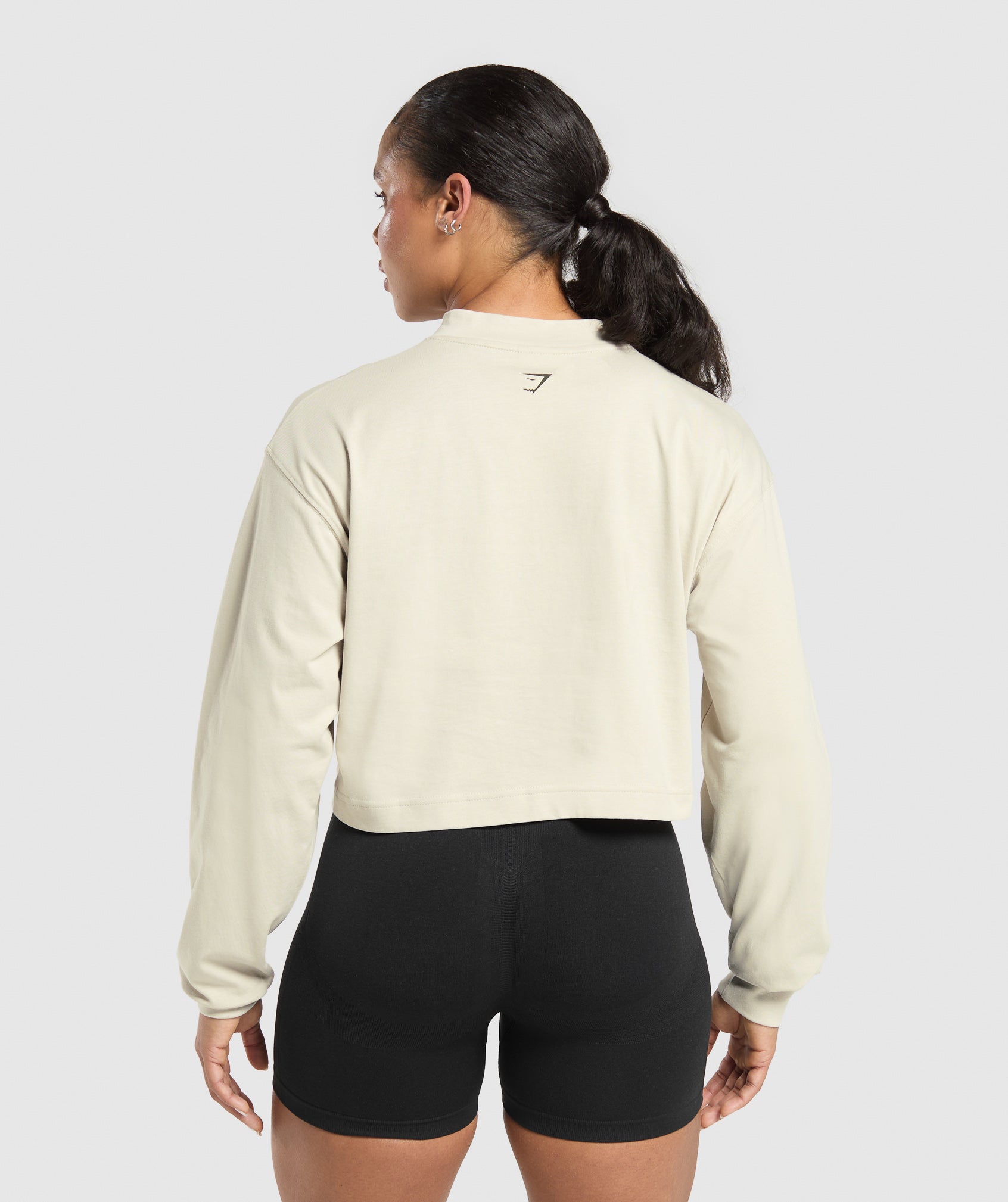 Two Strong Women Midi Long Sleeve Top - Pebble Grey