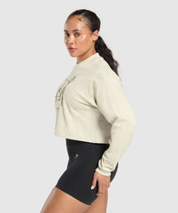 Two Strong Women Midi Long Sleeve Top - Pebble Grey