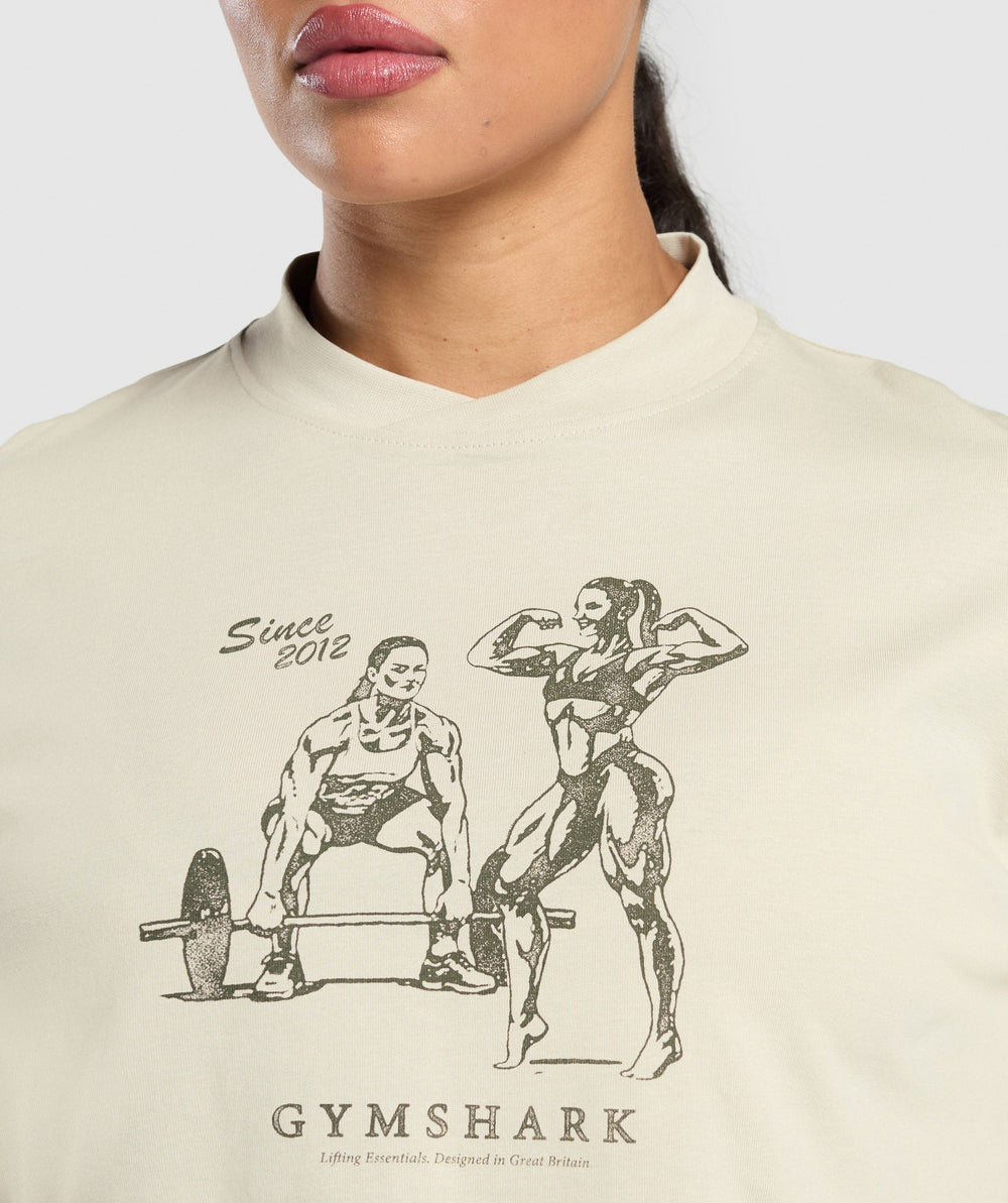 Two Strong Women Midi Long Sleeve Top - Pebble Grey