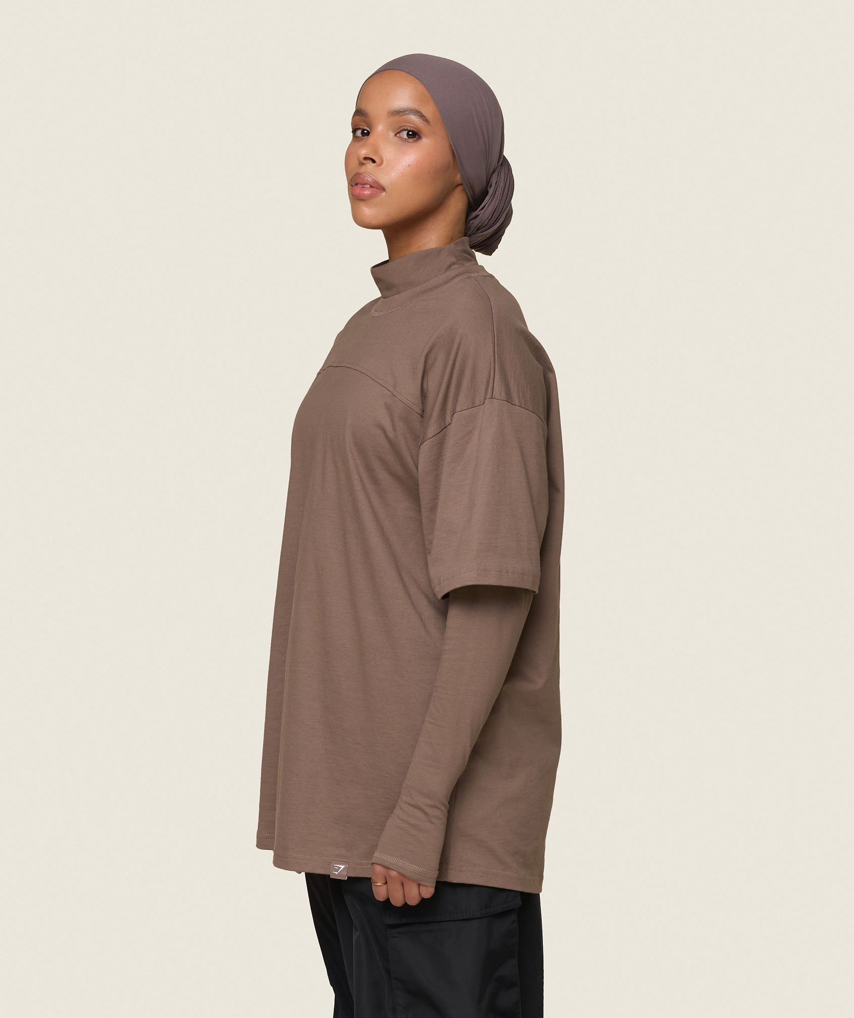 GS x Leana Deeb Oversized T-shirt - Soul Brown
