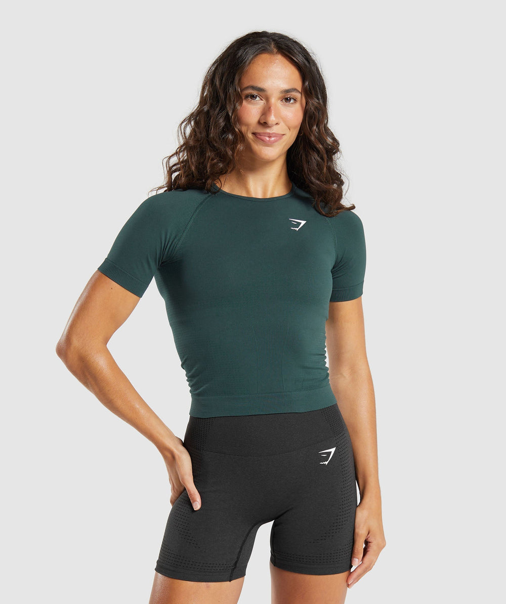 Vital Tight T-Shirt - Woodland Green Marl
