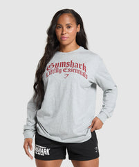 Lifting Essentials Long Sleeve Top - Light Grey Core Marl