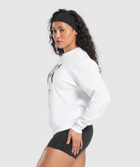 Retro Lifting Long Sleeve T-Shirt - White