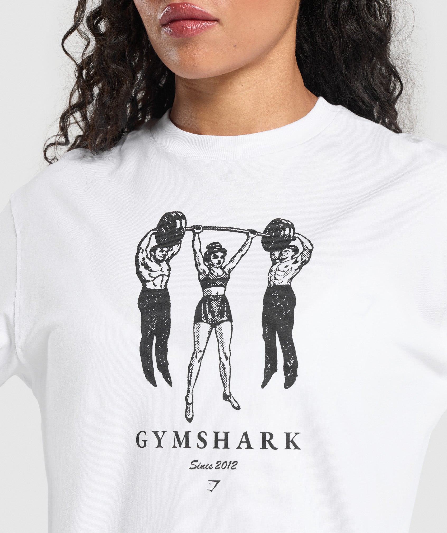 Retro Lifting Long Sleeve T-Shirt - White