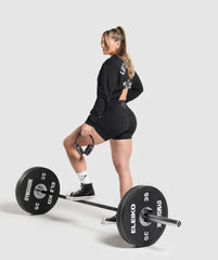 Lifting Club Graphic Long Sleeve Top - Black