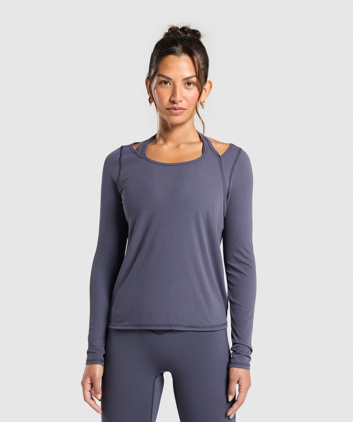 Elevate Long Sleeve Top - Heavy Blue