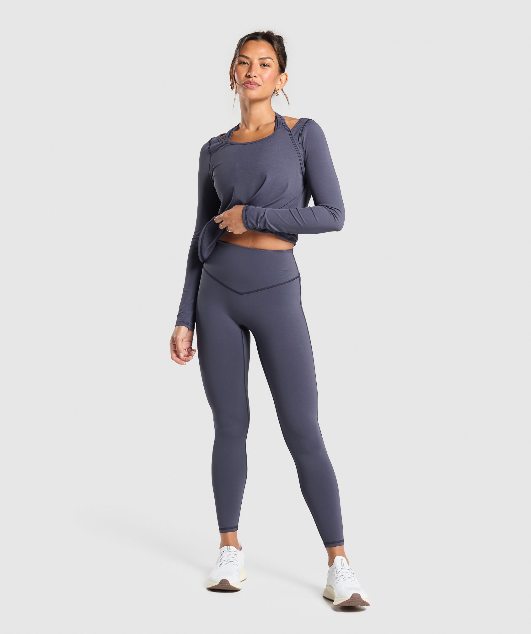 Elevate Long Sleeve Top - Heavy Blue