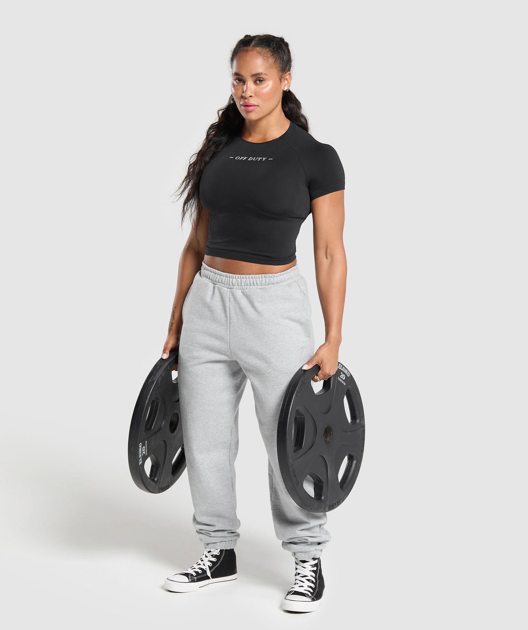 Off Duty Seamless Baby Tee - Black