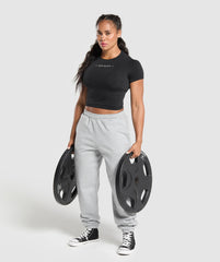Off Duty Seamless Baby Tee - Black