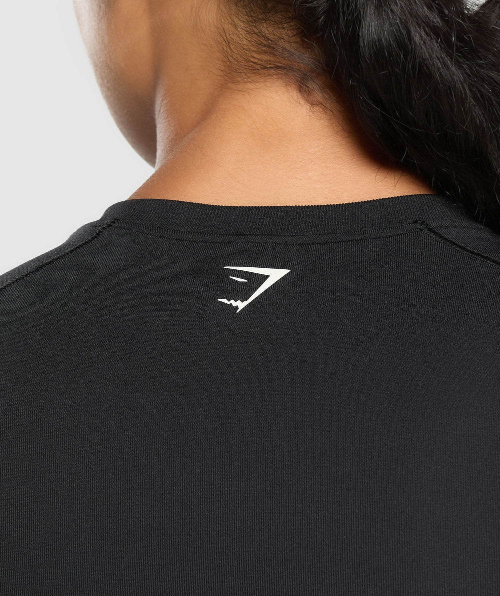 Off Duty Seamless Baby Tee - Black