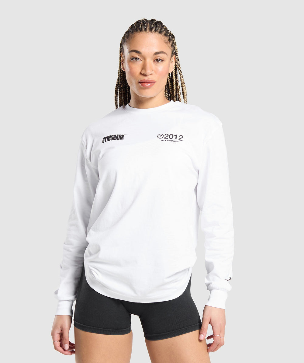 Be a Visionary Long Sleeve Top - White