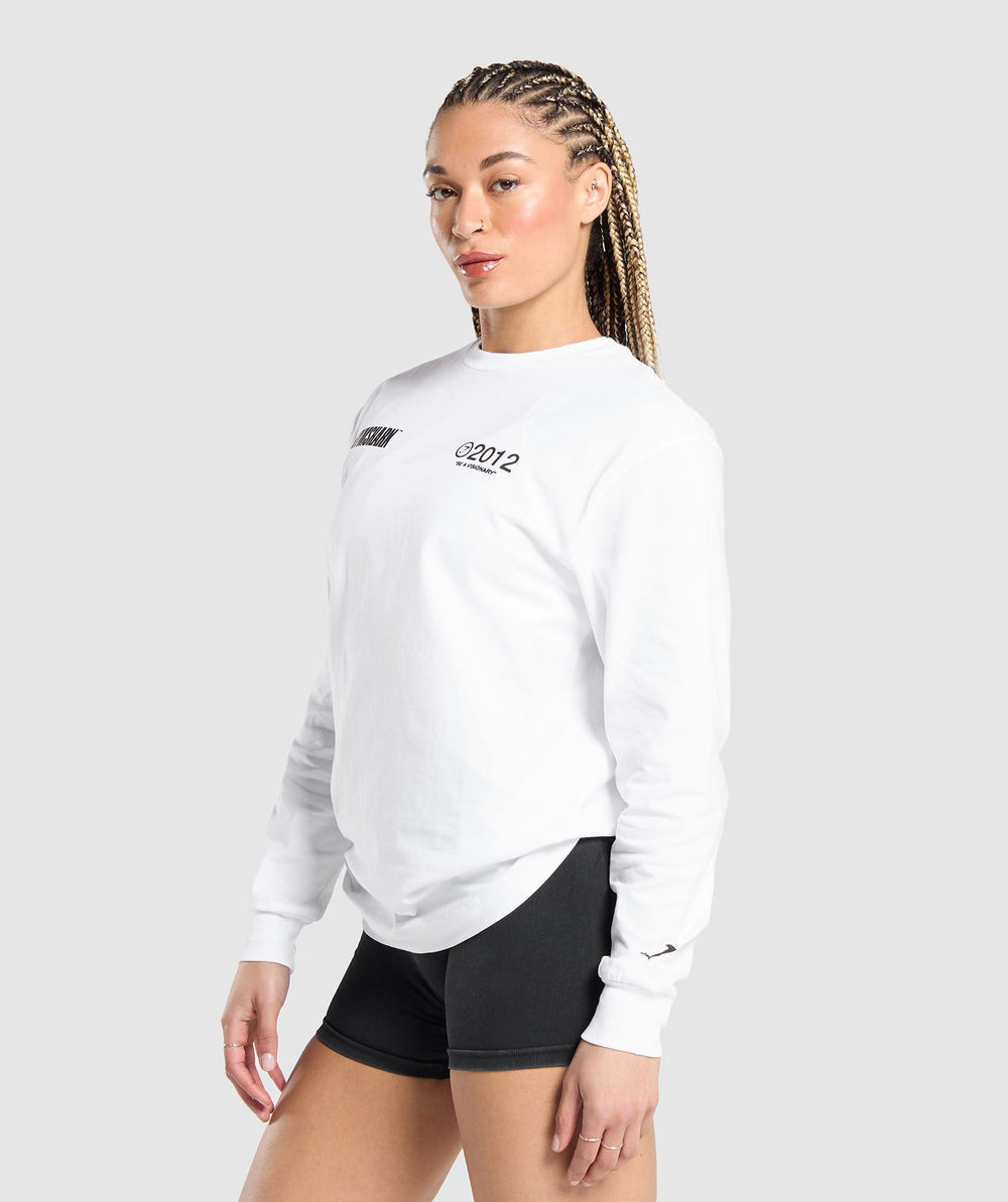 Be a Visionary Long Sleeve Top - White