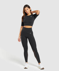 Everyday Seamless Crop Top - Black