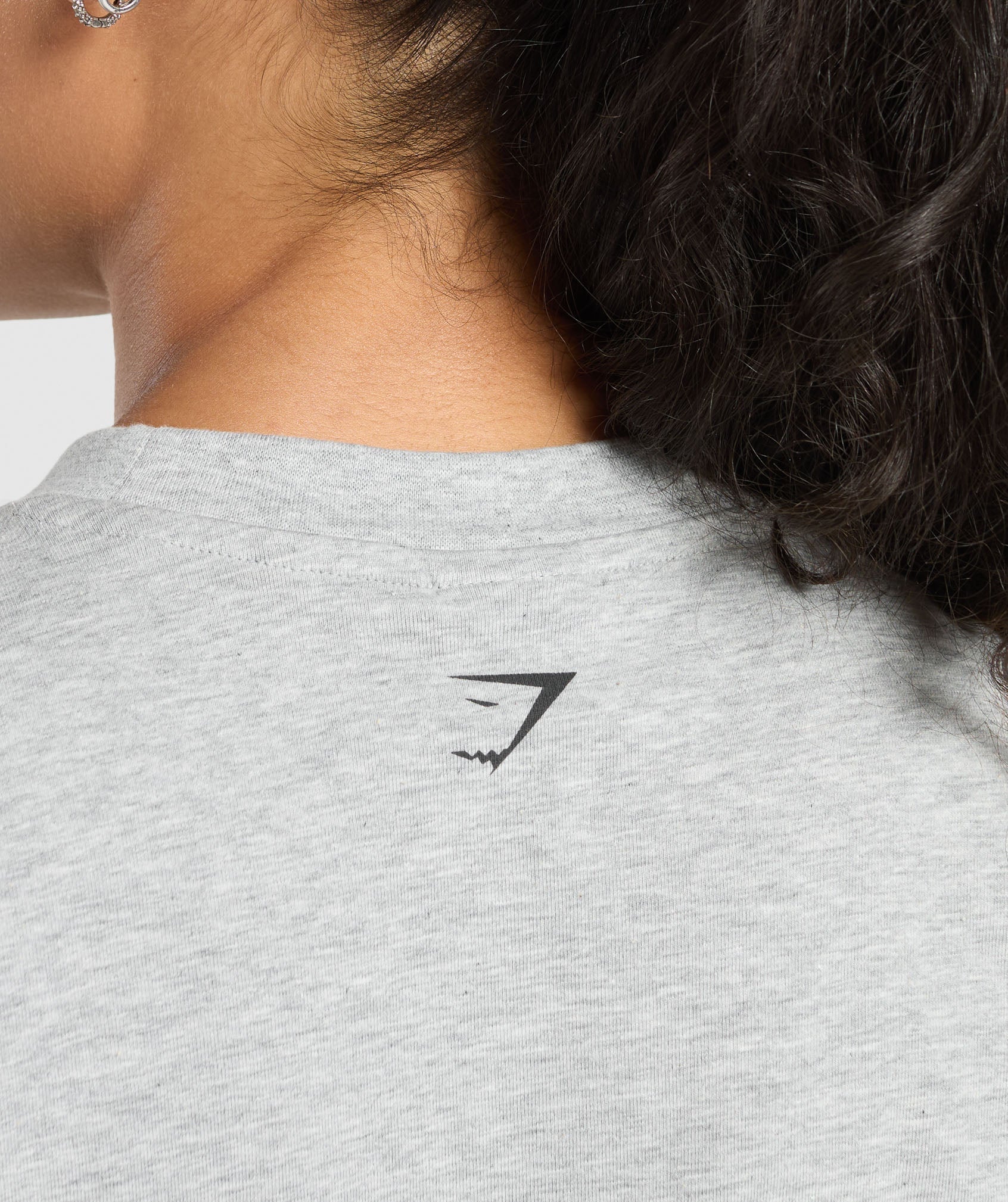 Two Strong Women Oversized T-Shirt - Light Grey Core Marl