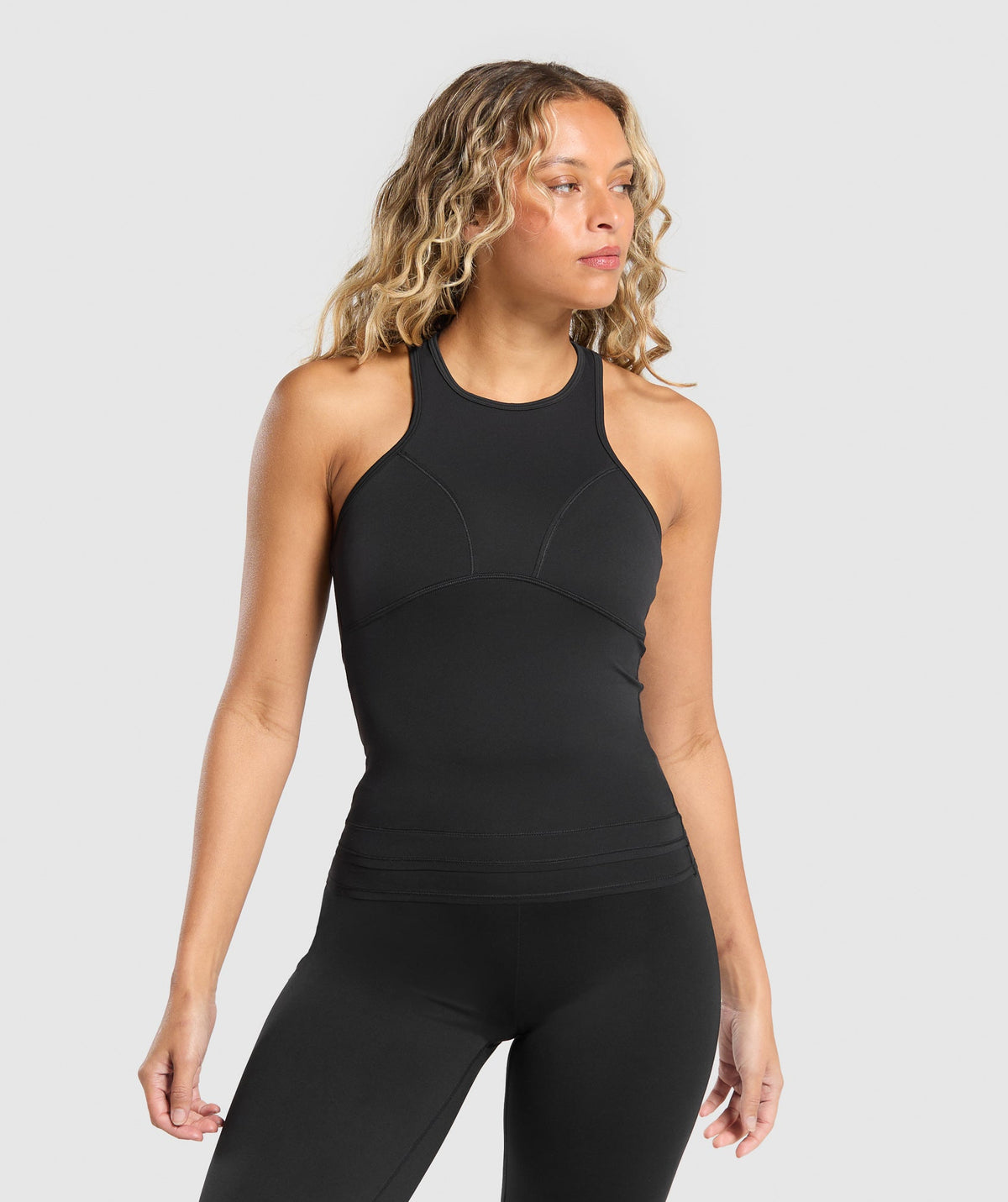 Rest Day Luxe Racer Tank - Black
