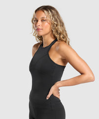 Rest Day Luxe Racer Tank - Black