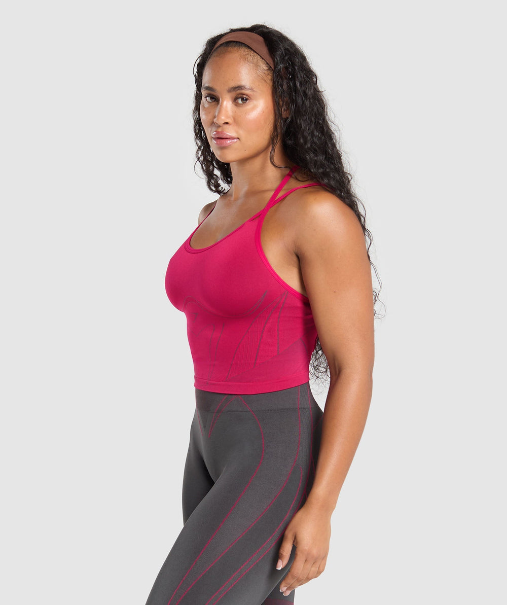Apex Contrast Tank With Shelf - Build Pink/Asphalt Grey