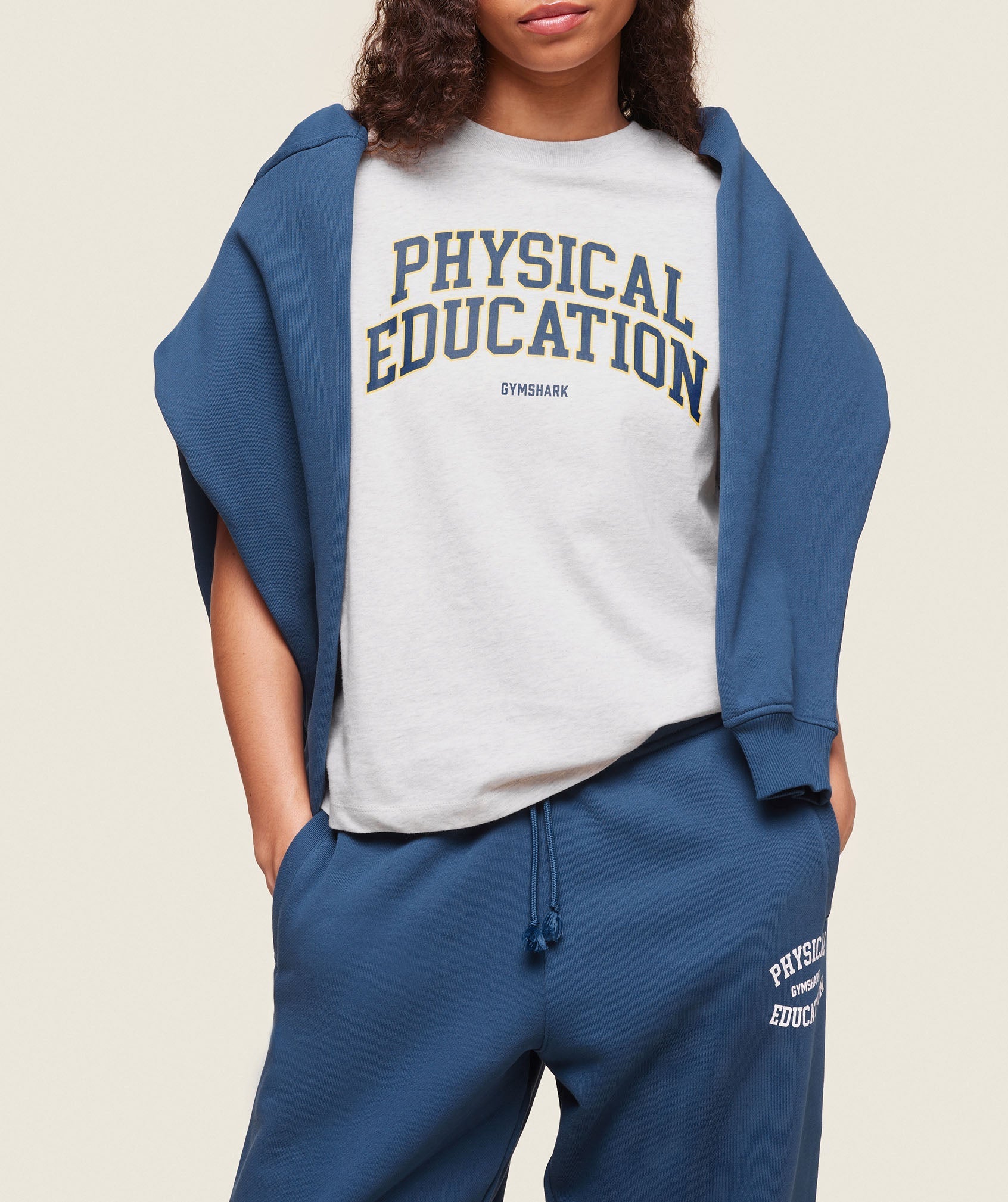 Phys Ed T-Shirt - Light Grey Marl