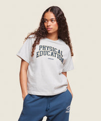 Phys Ed T-Shirt - Light Grey Marl