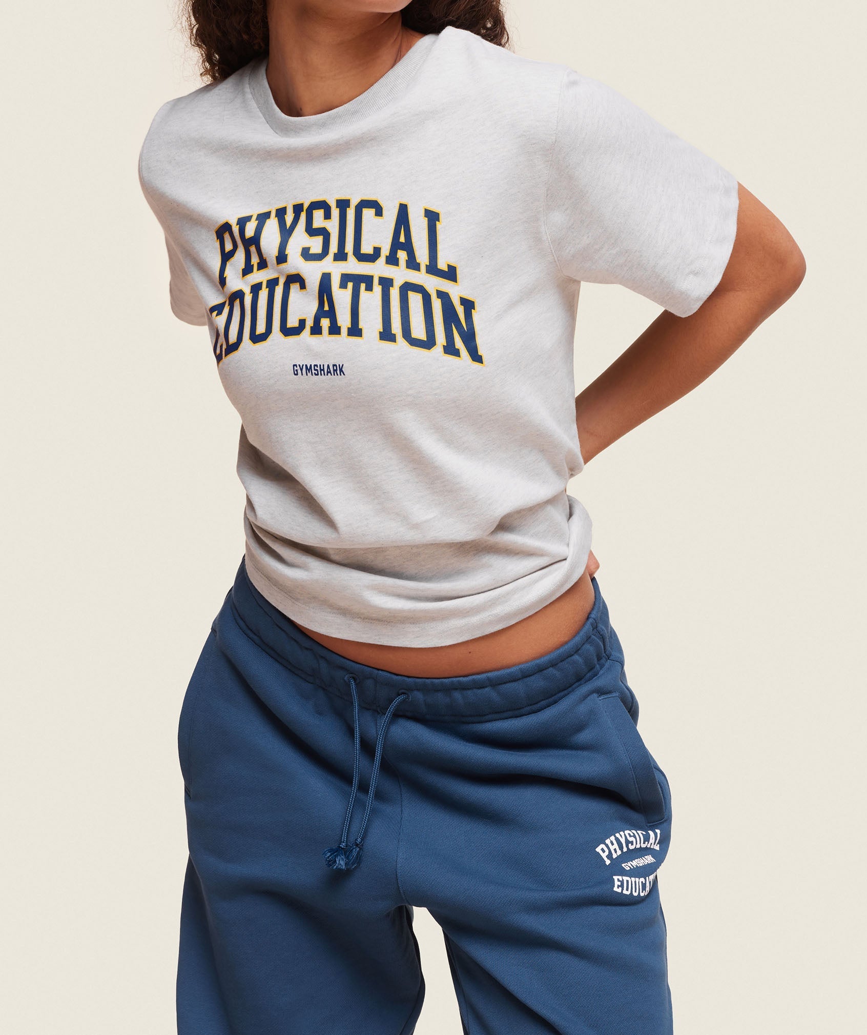 Phys Ed T-Shirt - Light Grey Marl