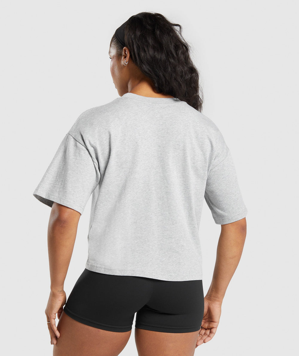 Heavyweight Cotton T-Shirt - Light Grey Marl