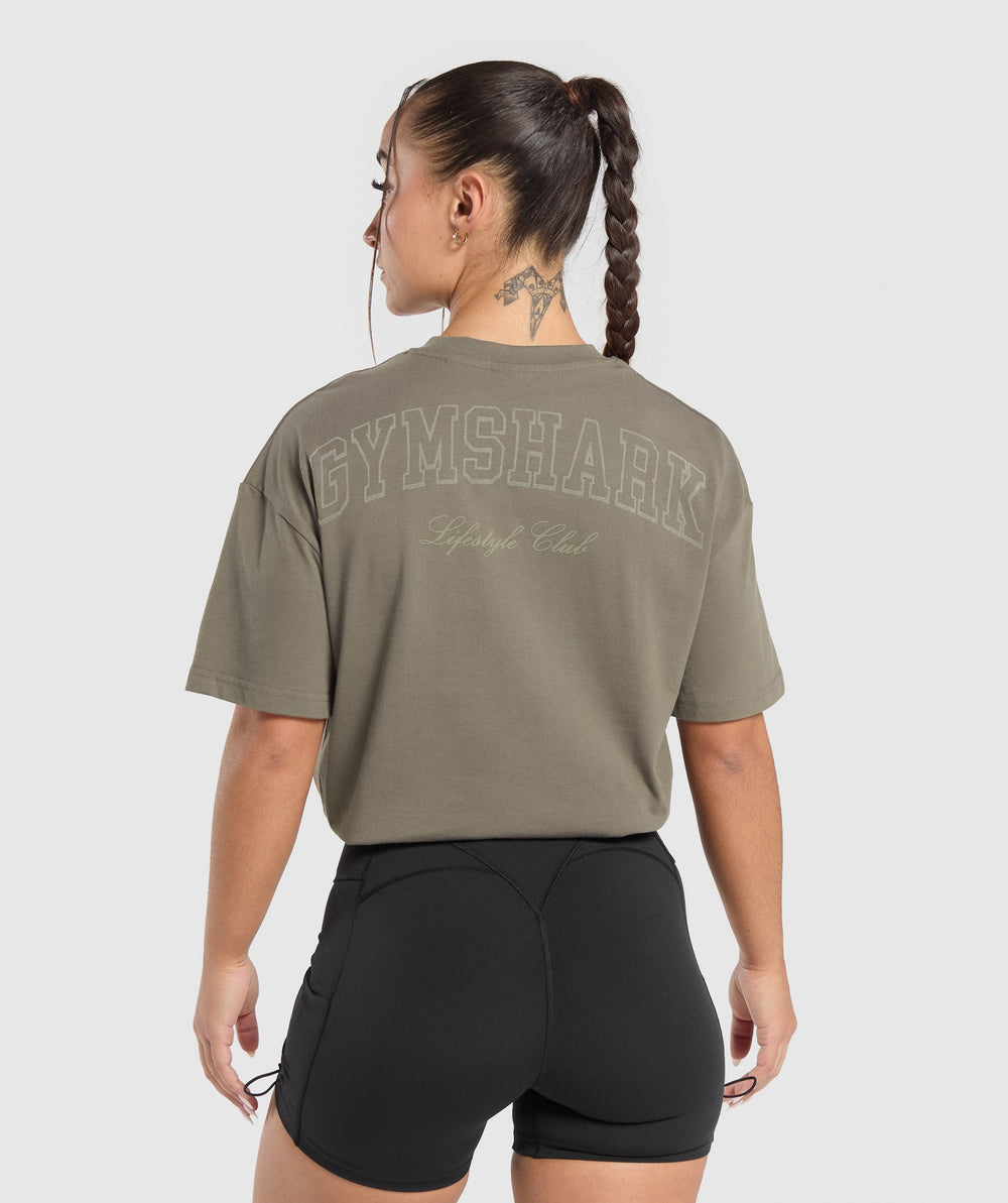 Campus Classics Graphic T-Shirt - Camo Brown