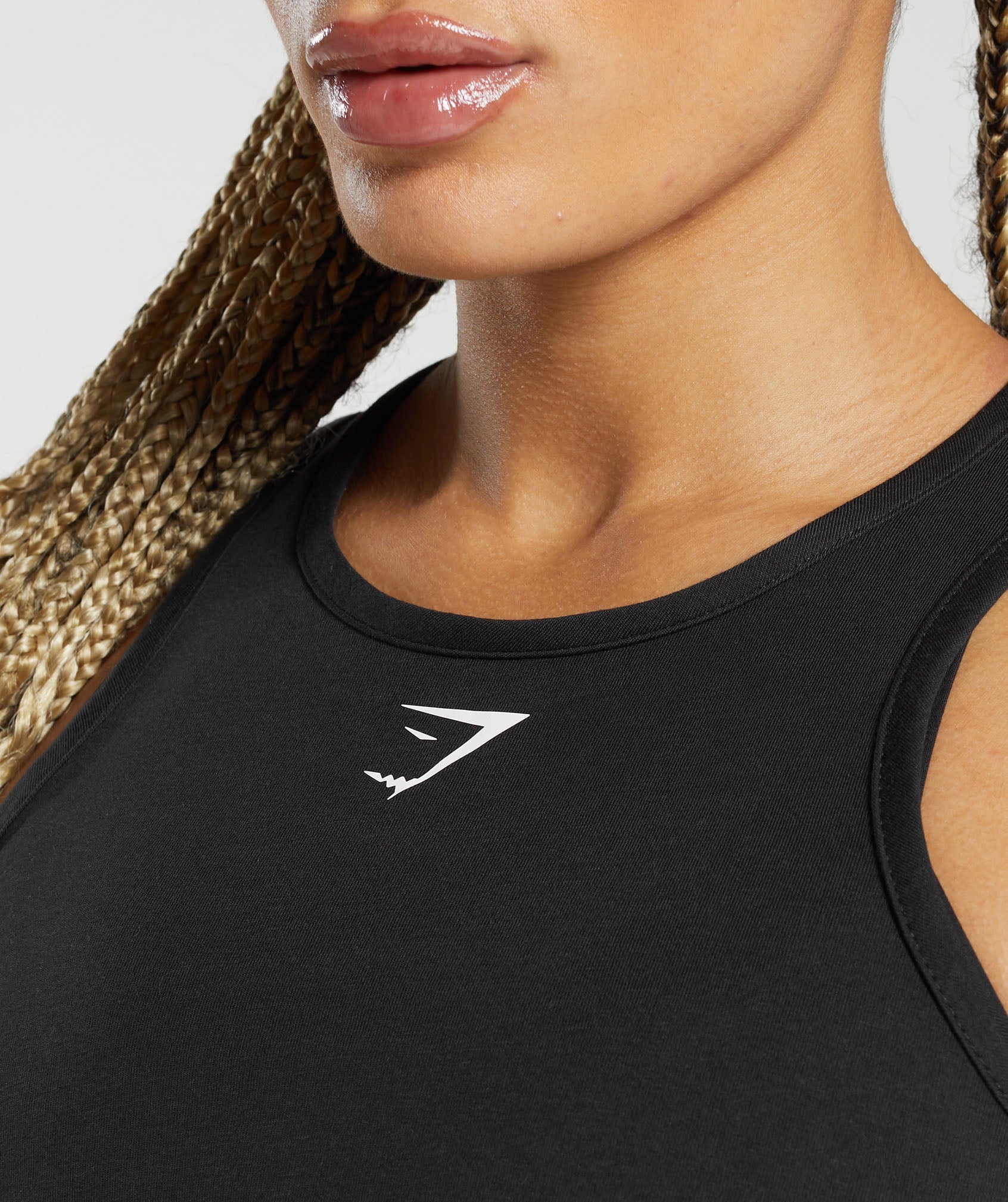 Lifting Essential Cotton Crop Tank - Black