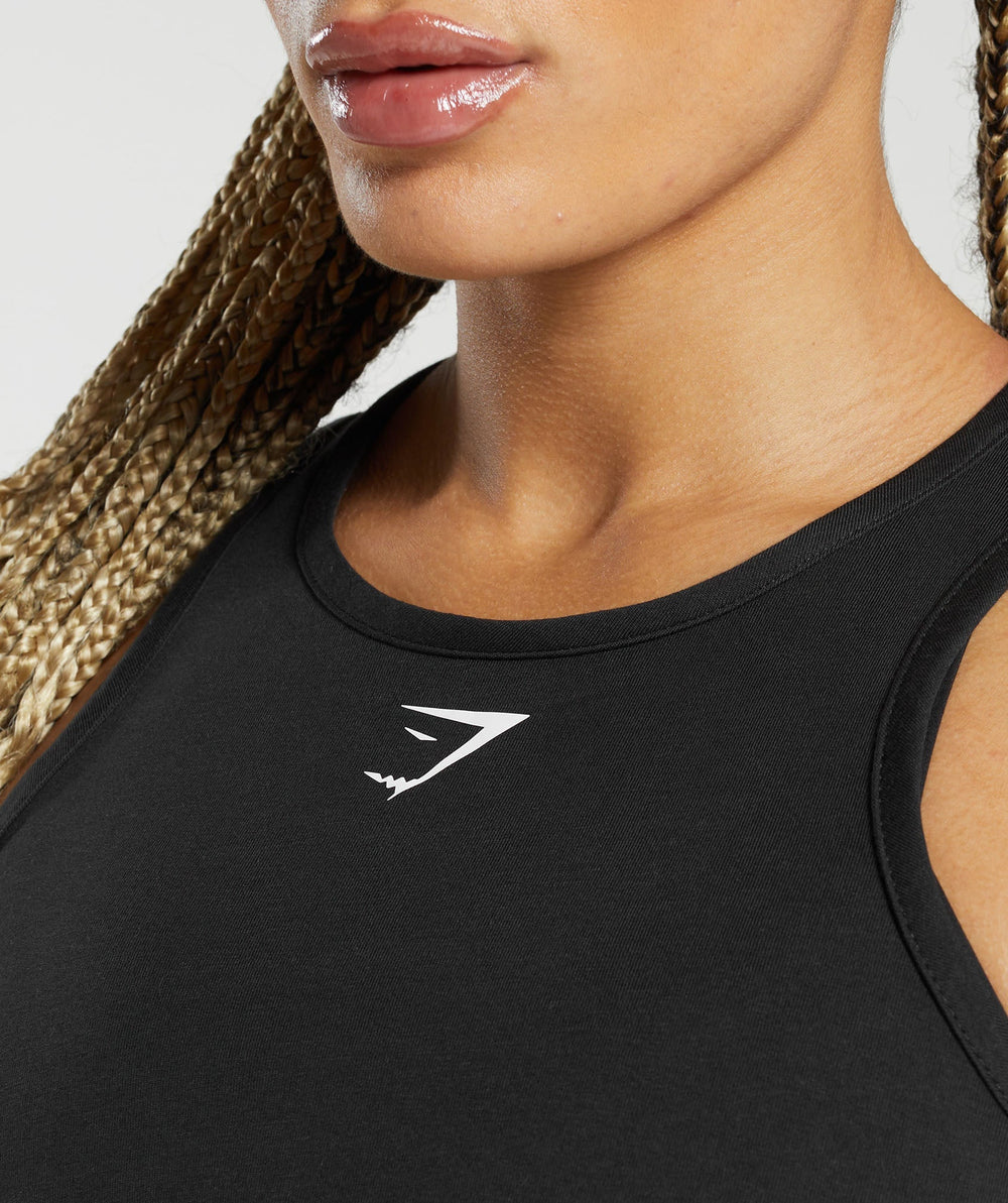 Lifting Essential Cotton Crop Tank - Black
