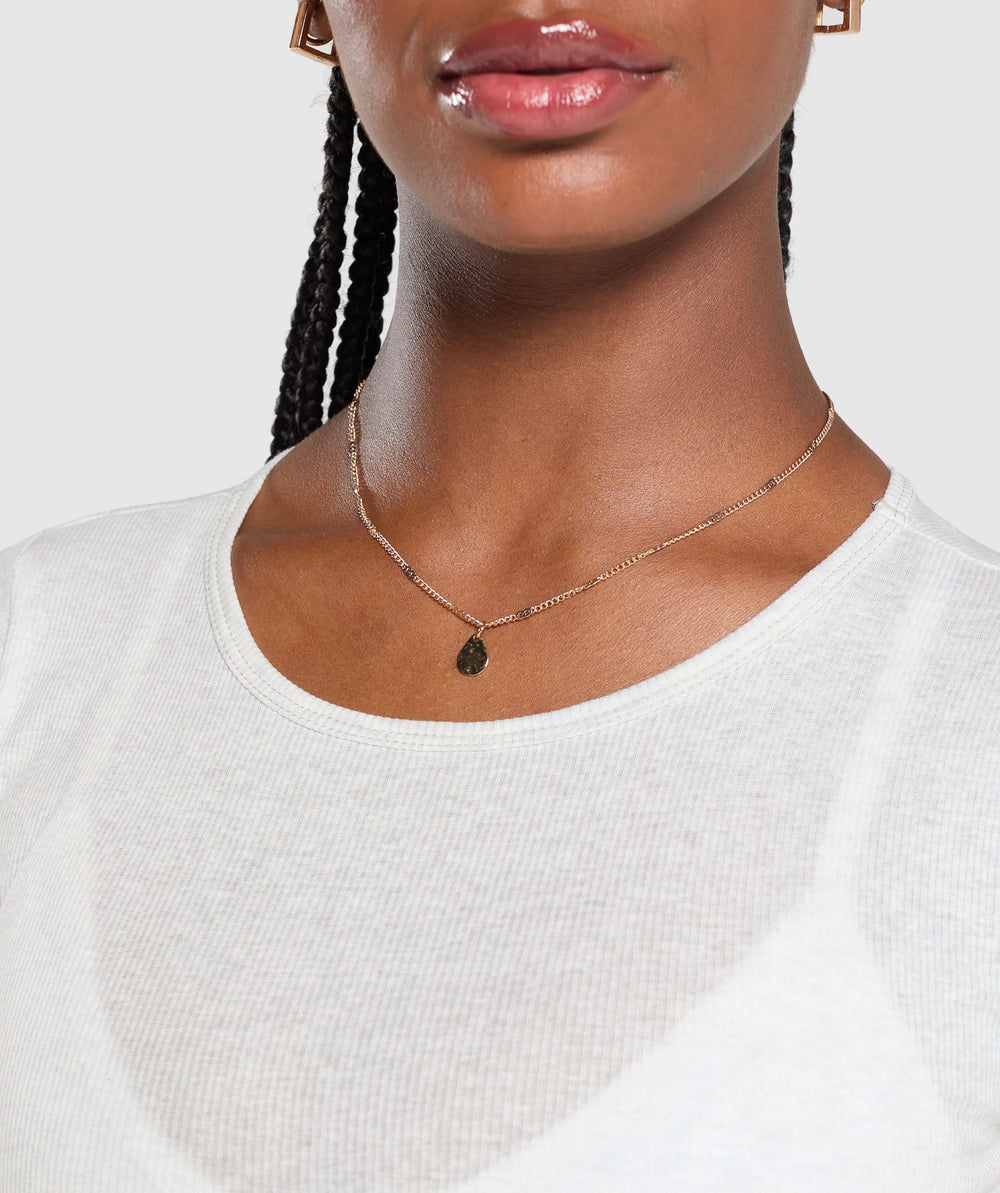 Rib T-Shirt - White Marl