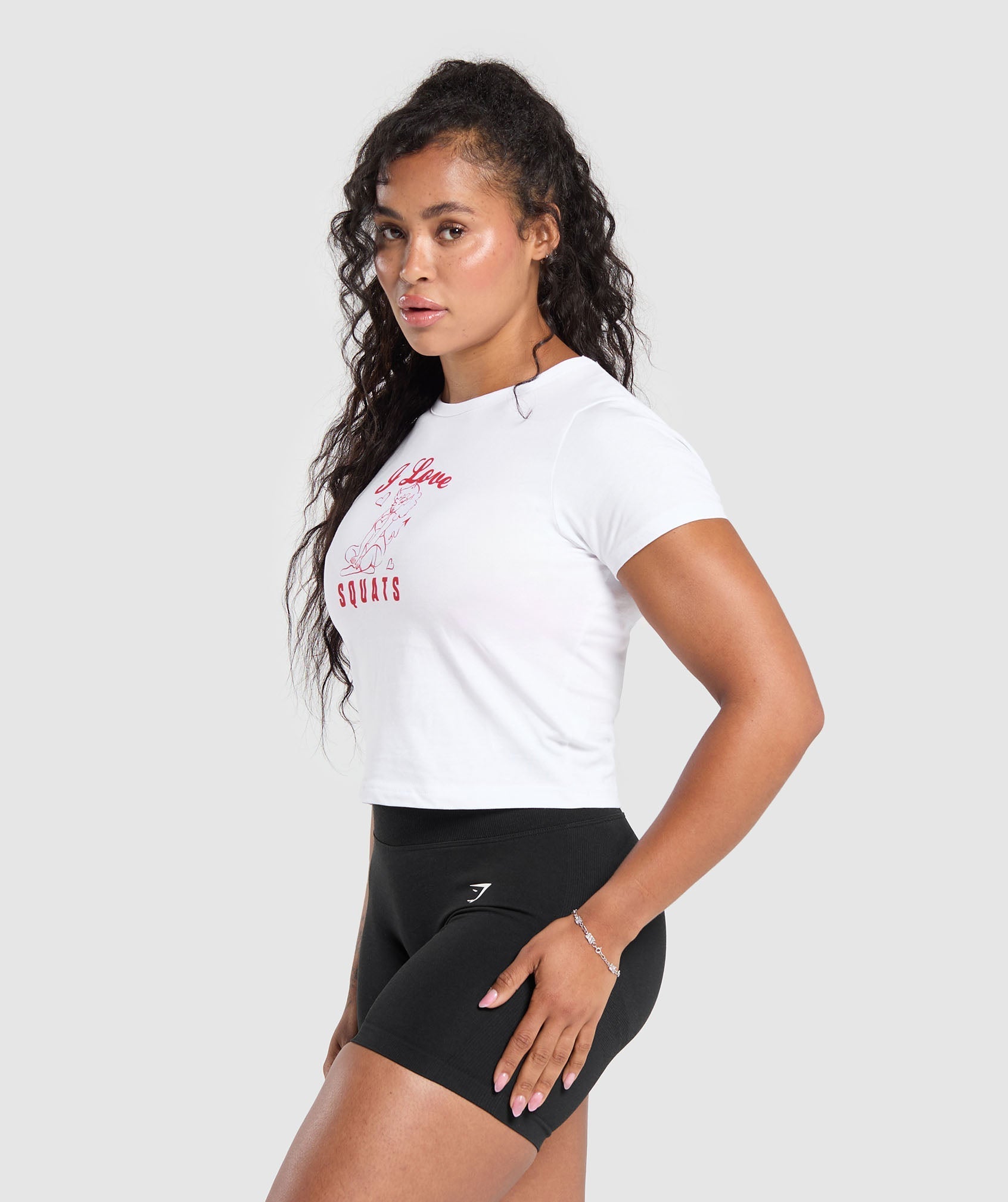 I Love Squats Baby T-Shirt - White