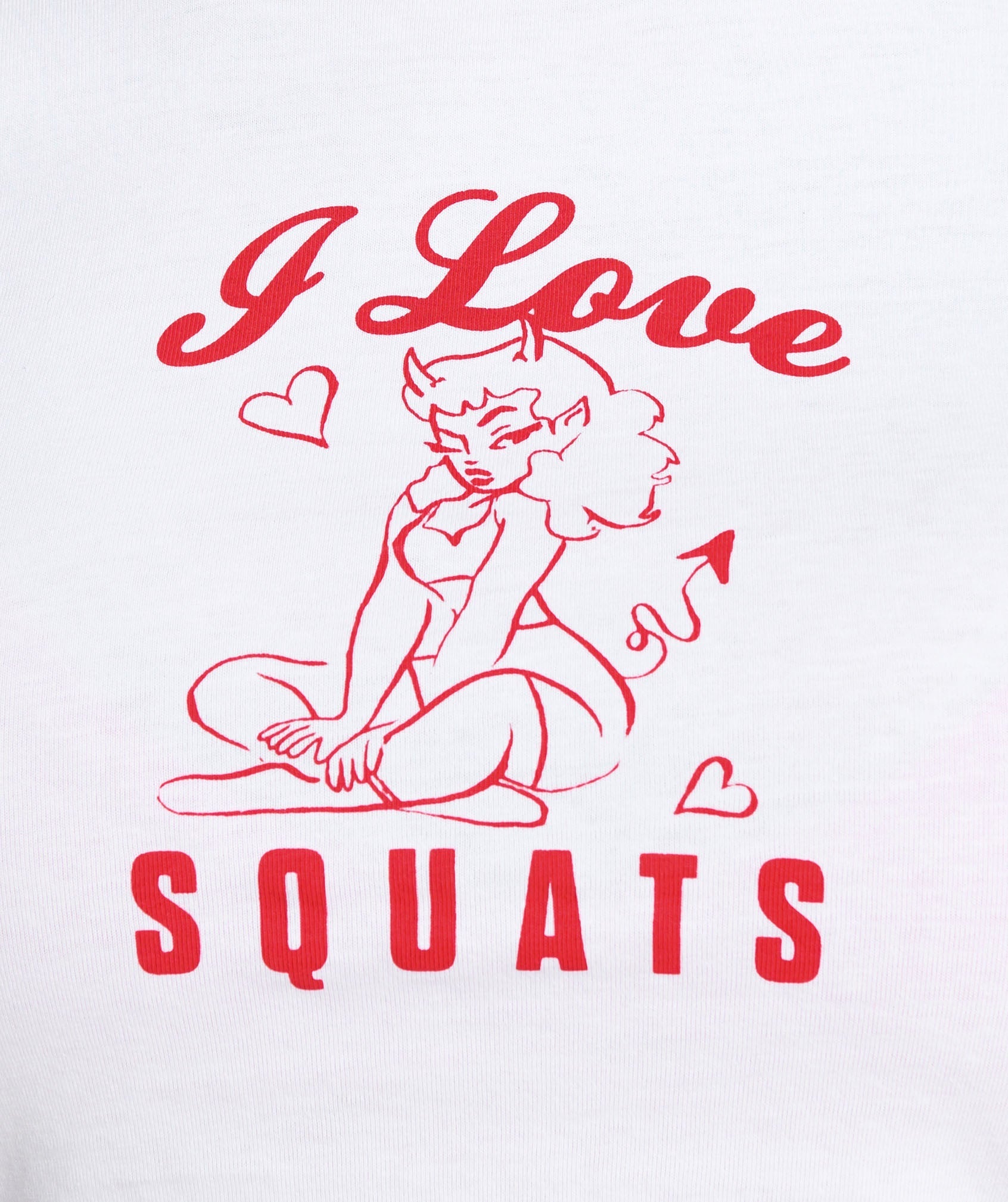 I Love Squats Baby T-Shirt - White
