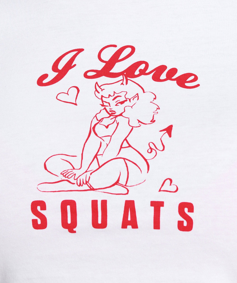 I Love Squats Baby T-Shirt - White