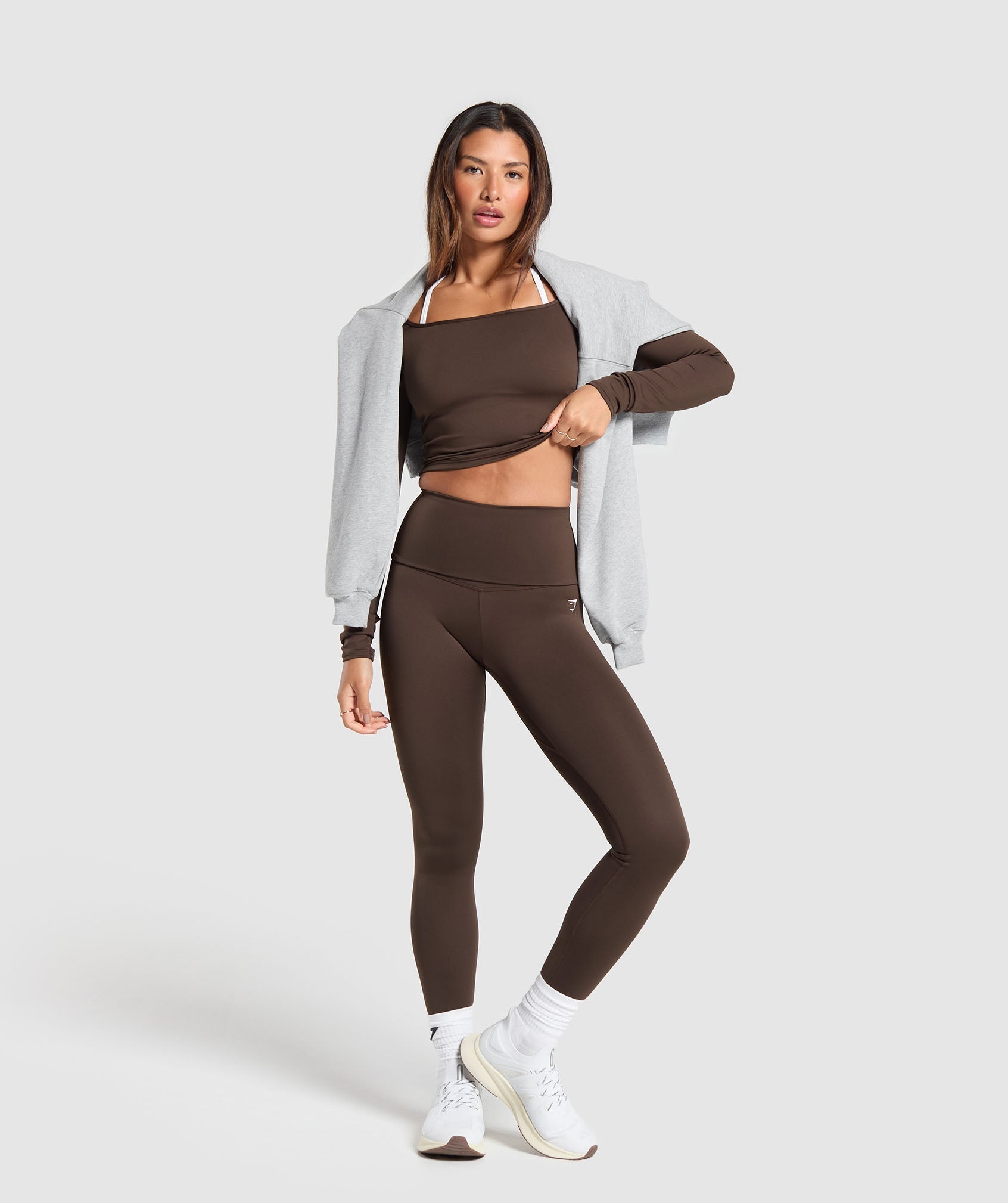 Everyday Long Sleeve Midi Top - Archive Brown