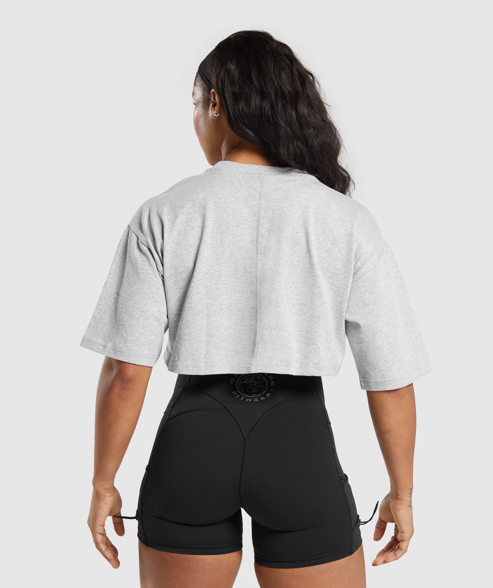 Heavyweight Cotton Crop T-Shirt - Grey