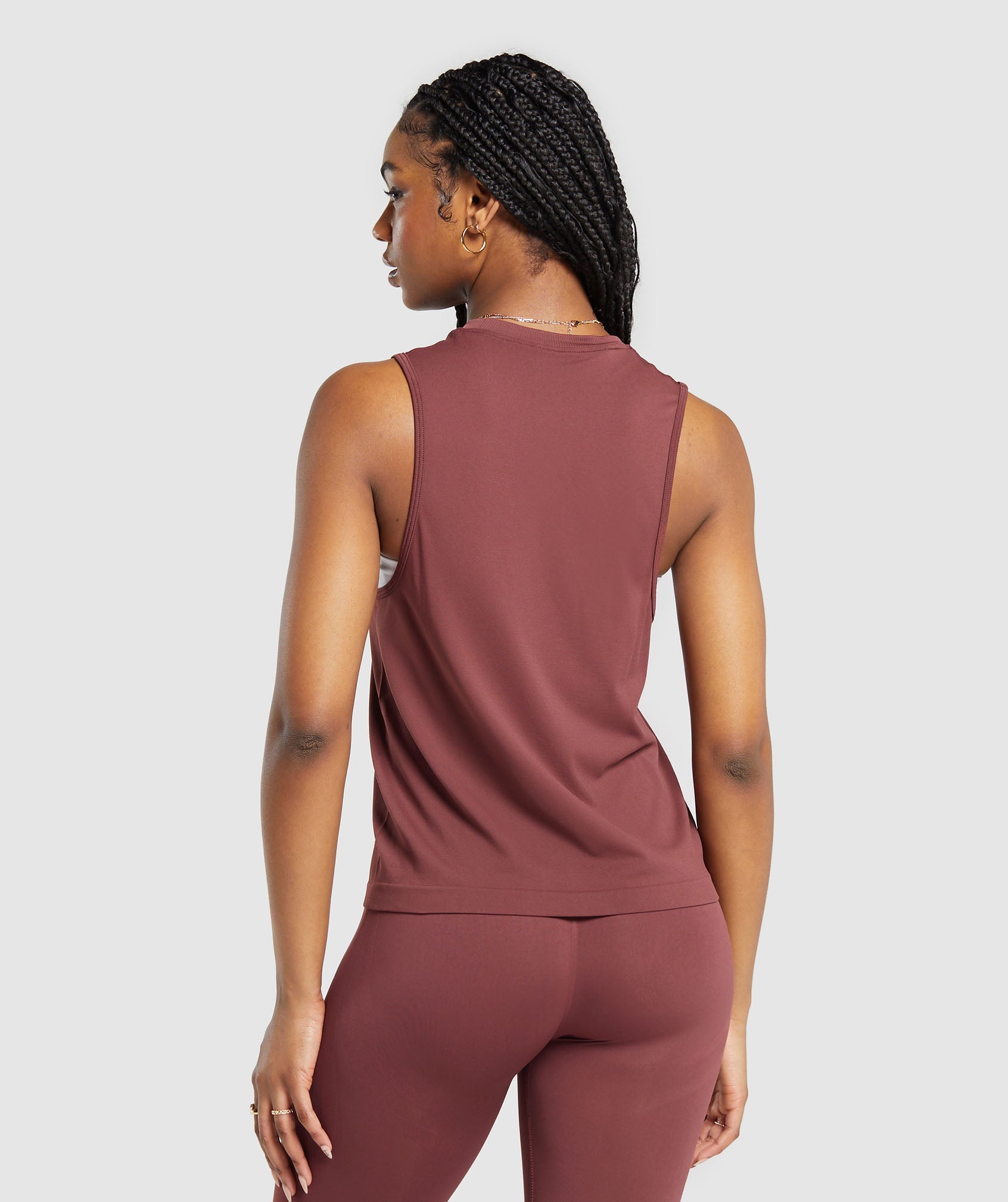 Everyday Seamless Tank - Burgundy Brown