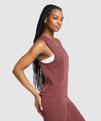 Everyday Seamless Tank - Burgundy Brown