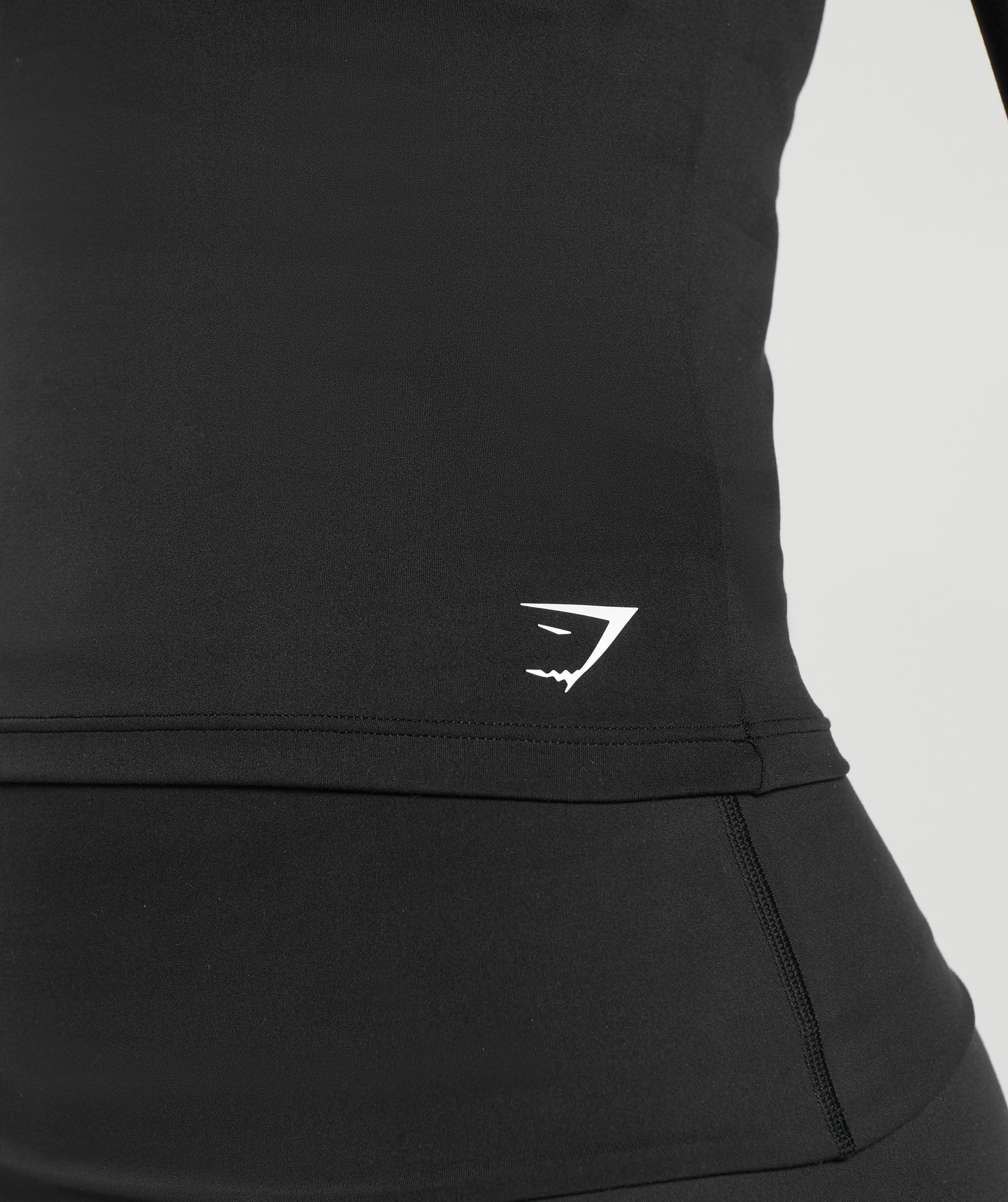 Everyday Long Sleeve Midi Top - Black