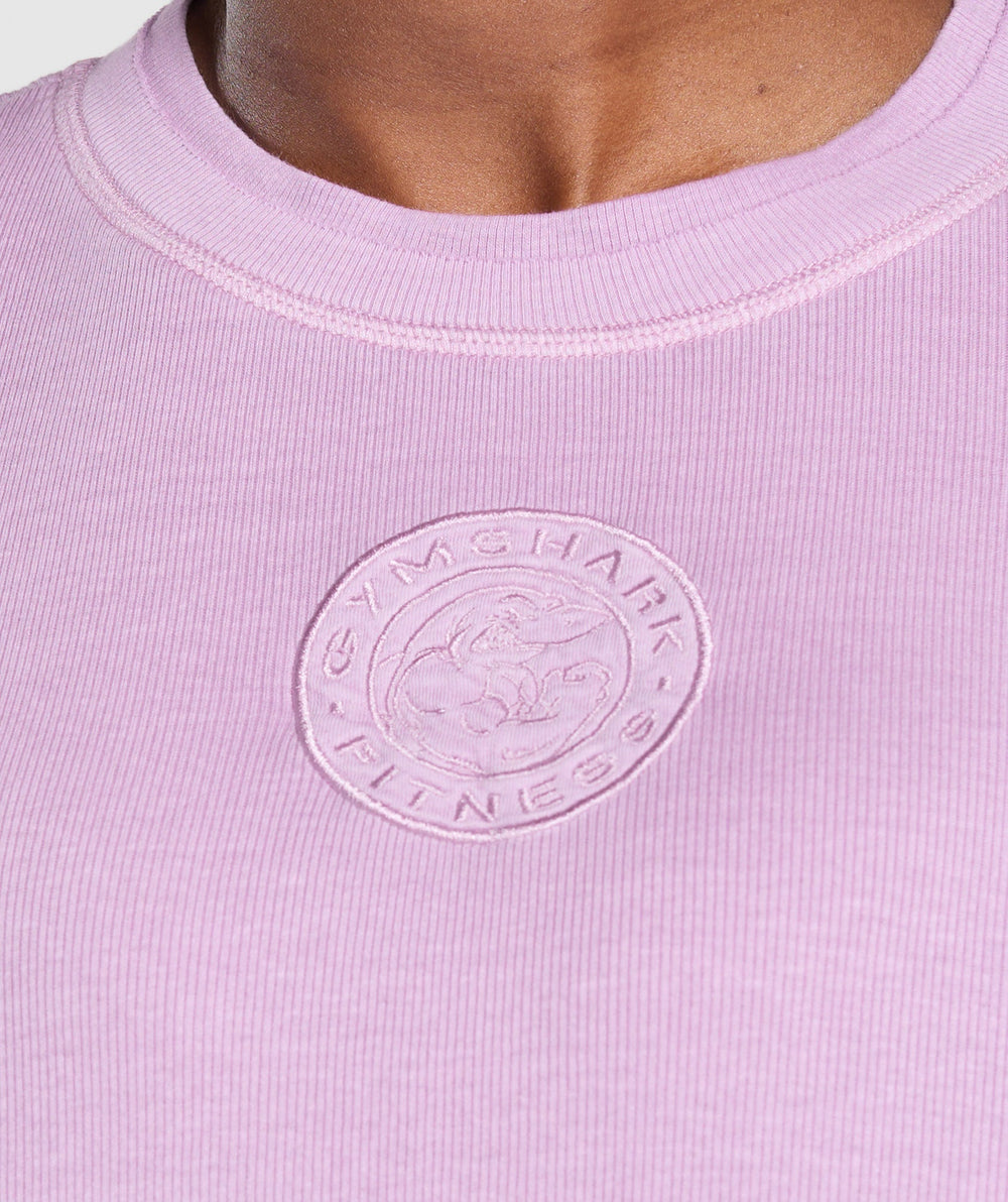 Premium Legacy Washed Oversized T-Shirt - Warm Lilac