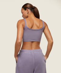everywear Ribbed Tank - Fog Purple