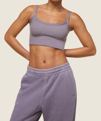 everywear Ribbed Tank - Fog Purple