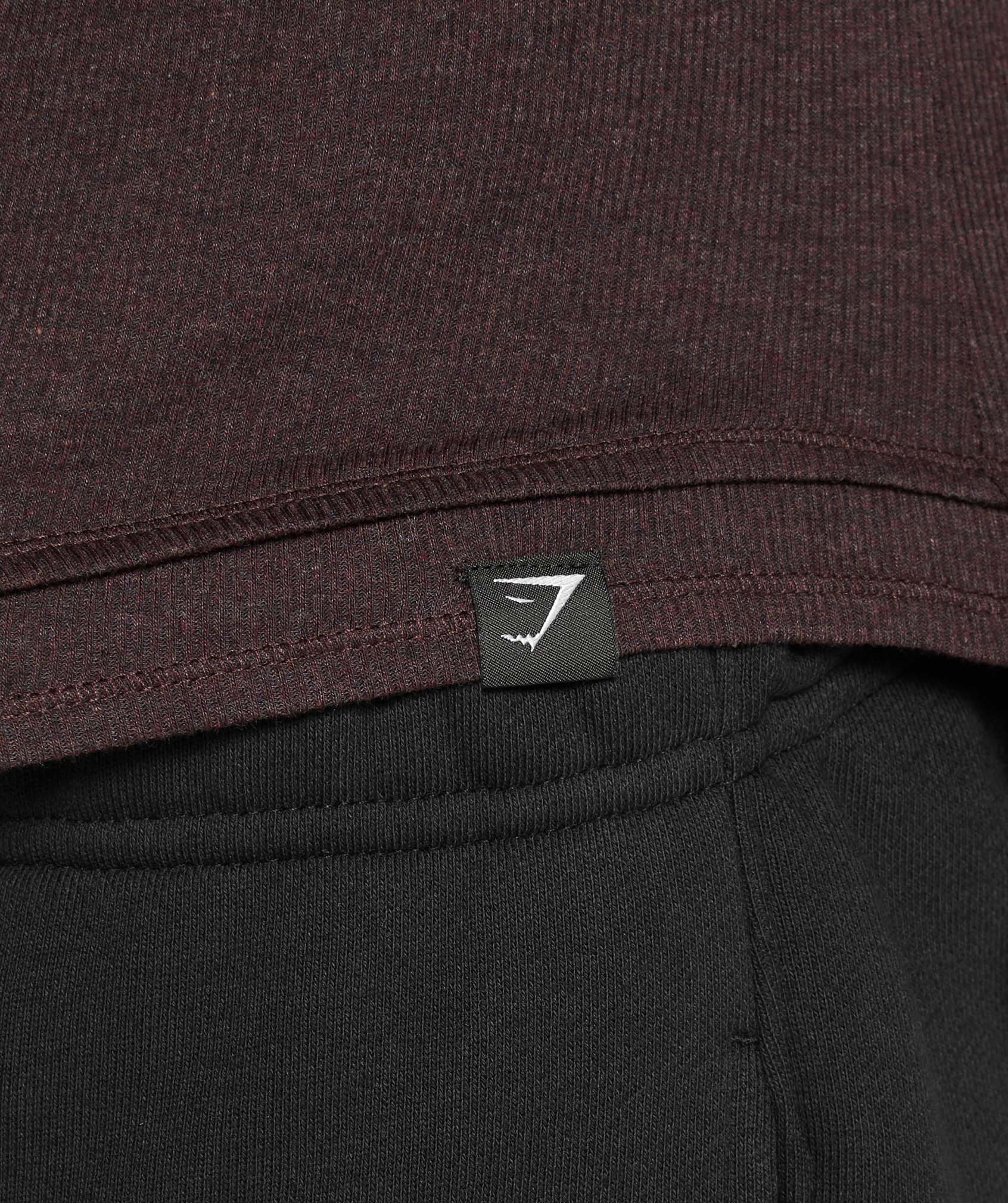 Rest Day Rib Top - Brown Marl