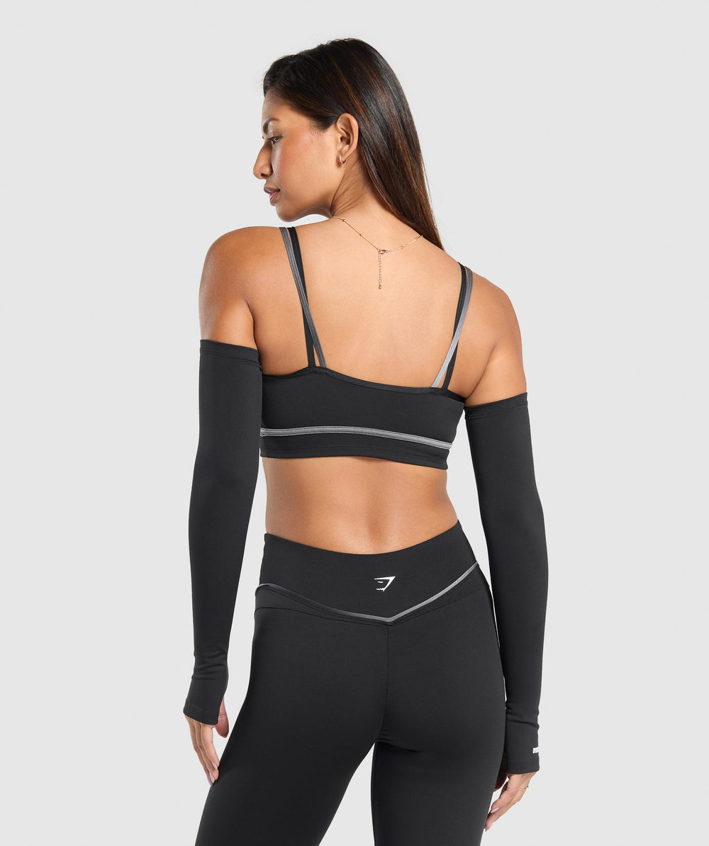 Icon Long Sleeve Top - Black/Metal Grey