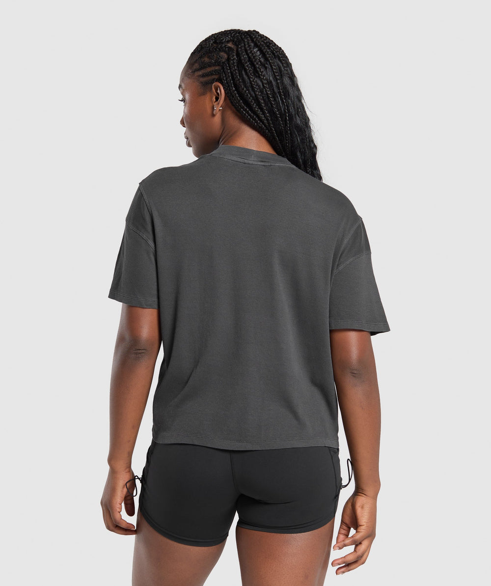 Premium Legacy Washed Oversized T-Shirt - Black