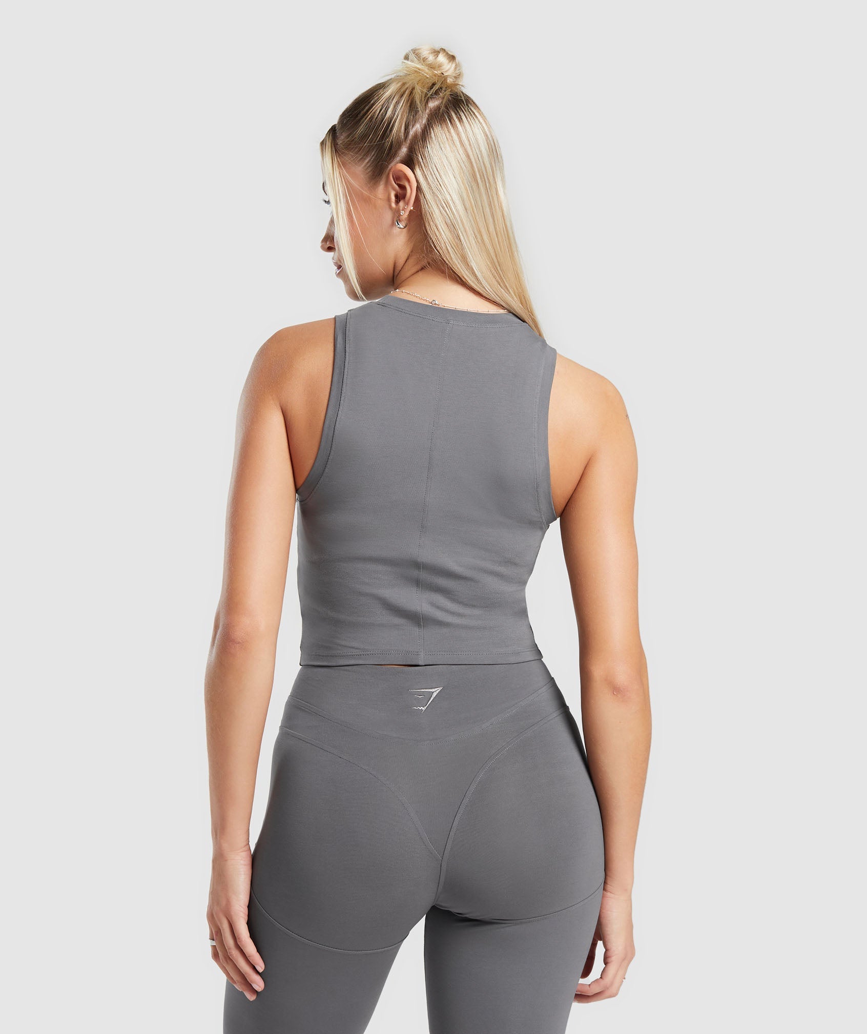 Rest Day Cotton Contour Tank - Brushed Grey