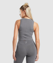 Rest Day Cotton Contour Tank - Brushed Grey