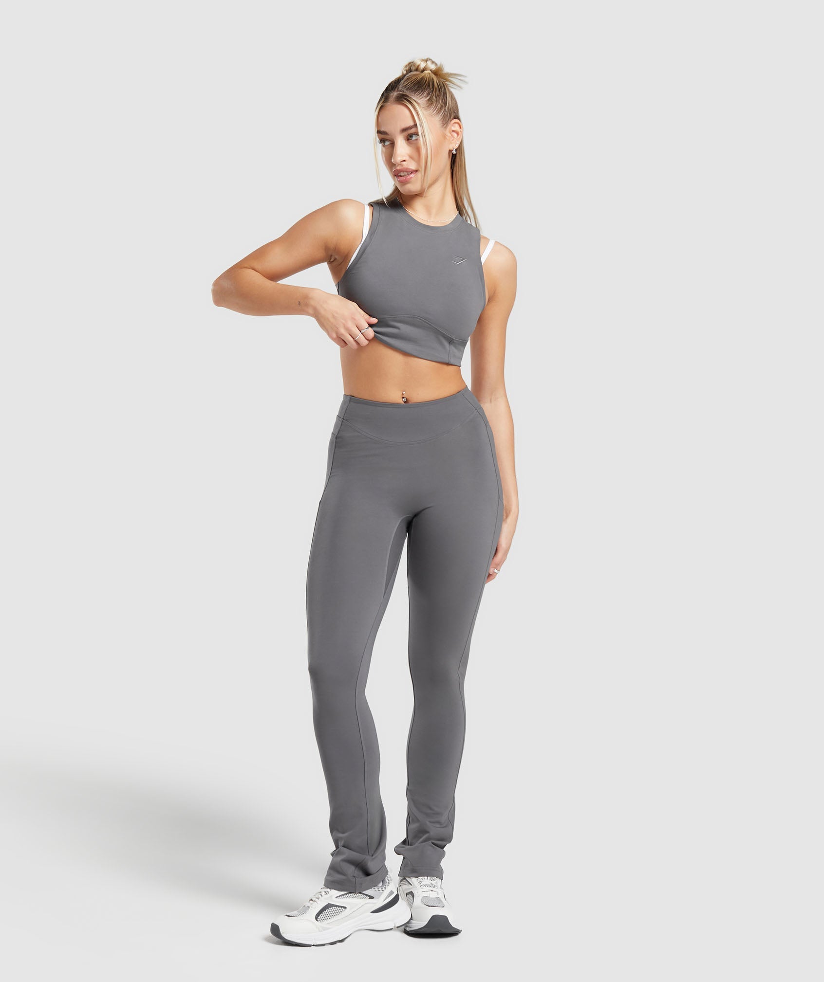 Rest Day Cotton Contour Tank - Brushed Grey