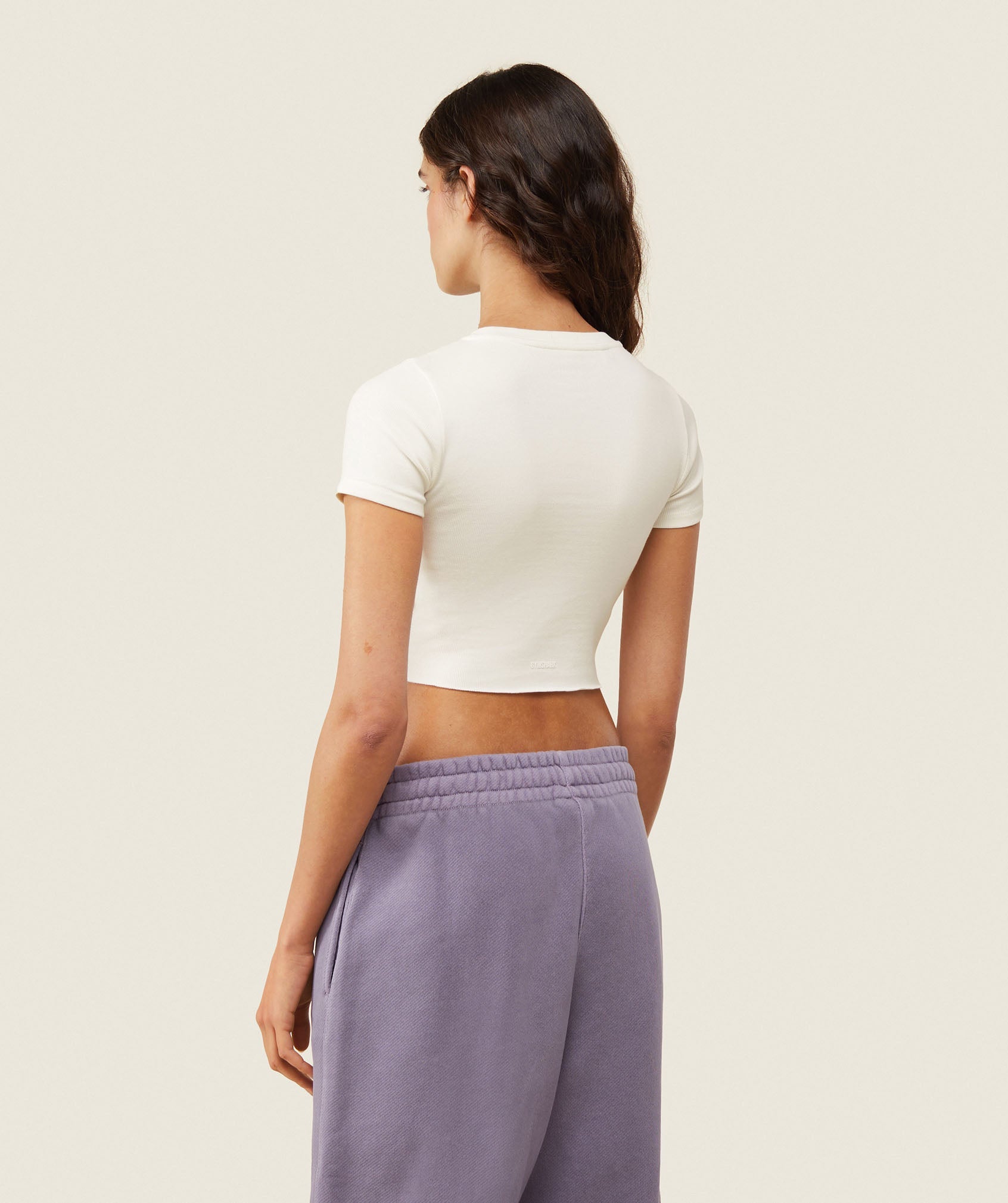 everywear Ribbed Tee - Soft White