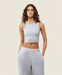 everywear Ribbed Body Tank - Ice Grey