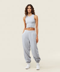 everywear Ribbed Body Tank - Ice Grey