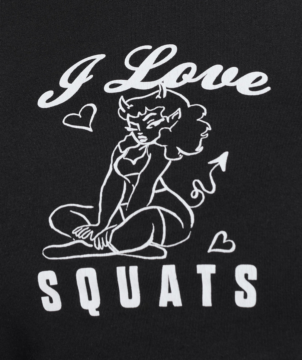 I Love Squats Baby T-Shirt - Black